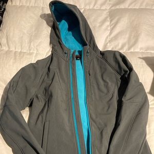 Grey and blue Kirkland spring jacket